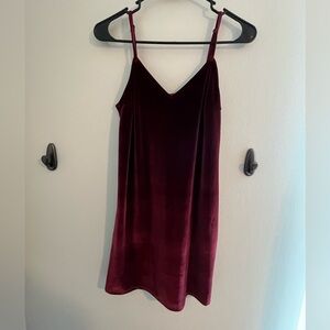 Red velvet mini dress- Christmas time dress